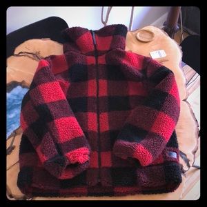Roots Plaid Sherpa Jacket